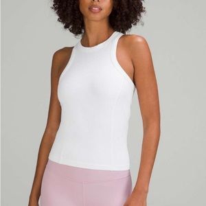 lululemon Ribbed Nulu Racerback Yoga Tank | White | 4